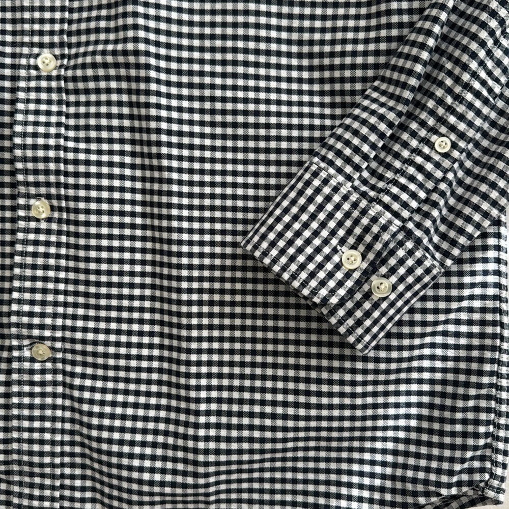 SIMONS Le 31 Men’s Gingham Oxford Shirt - Picture 5 of 6